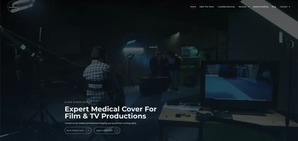 Silver Screen Medics WordPress Website